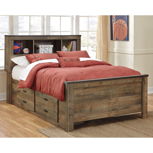 Trinell - Bookcase Storage Bed