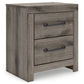 Graystorm - Brown Gray - Two Drawer Night Stand