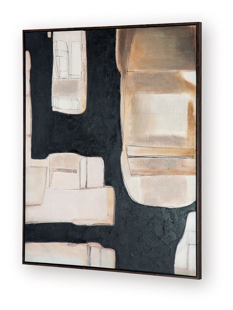 Feyville - Wall Art - Black / Brown / Cream - Fraser Furniture & Mattresses
