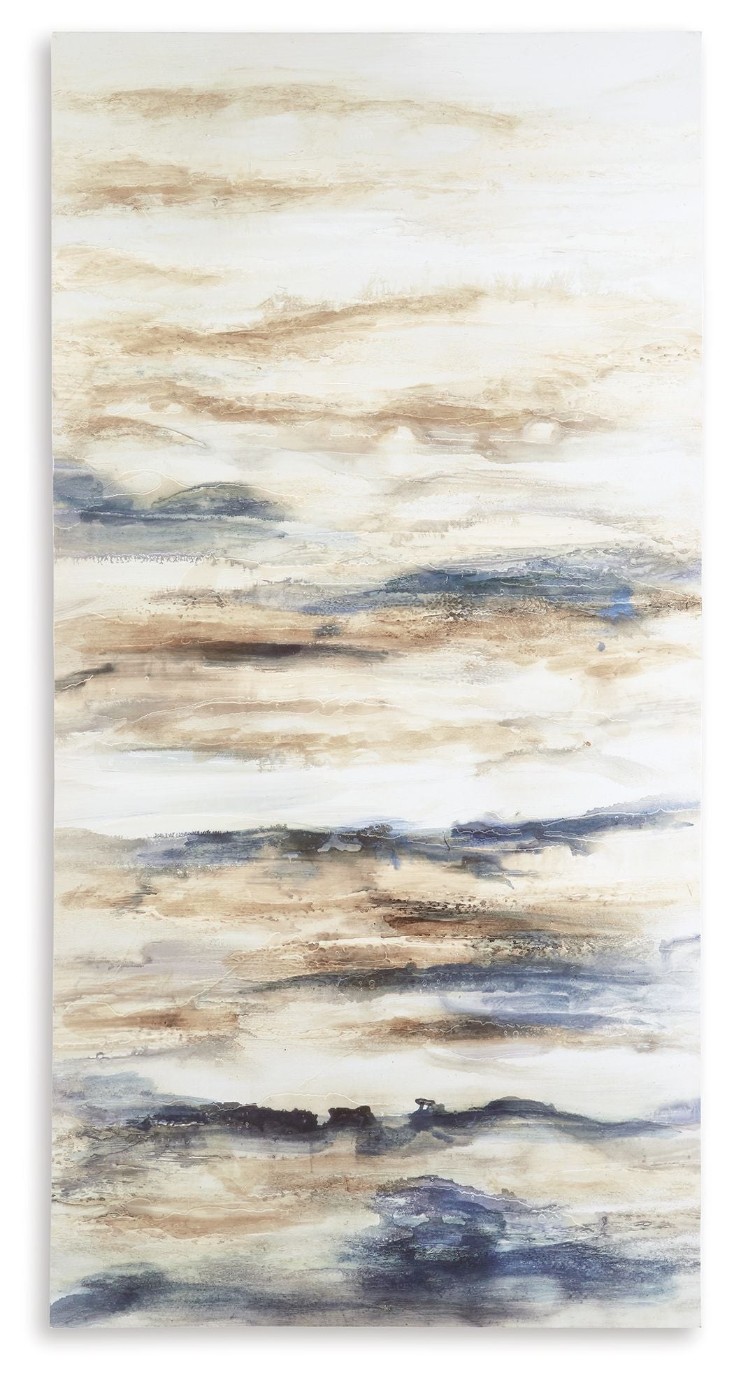 Joely - Wall Art - Blue / Tan - Fraser Furniture & Mattresses