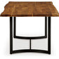 Fortmaine - Brown / Black - Rectangular Dining Room Table