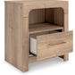 Kinlanni - One Drawer Night Stand - Tan