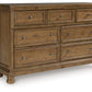 Feddinger - Medium Brown - Dresser