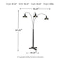 Sheriel - Metal Arc Lamp  - Black - Fraser Furniture & Mattresses