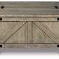 Aldwin - Gray - Cocktail Table With Storage - Square