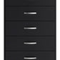Finch - Five Drawer Chest - 46" Height - Black