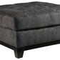 Reidshire - Steel - Oversized Accent Ottoman