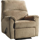 Nerviano - Mocha - Zero Wall Recliner - Fabric