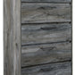 Baystorm - Gray - Five Drawer Chest