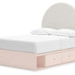 Wistenpine - Upholstered Panel Bed With Storage