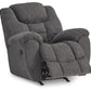 Foreside - Charcoal - Rocker Recliner - Fabric