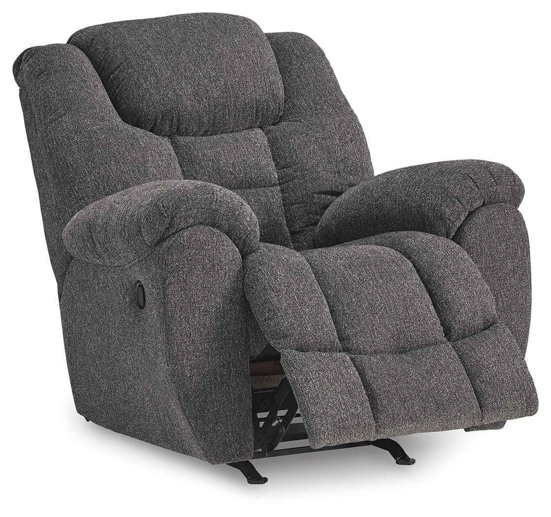 Foreside - Charcoal - Rocker Recliner - Fabric