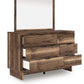 Chirason - Dresser And Mirror - Brown