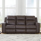 Lavenhorne - Rec Sofa W/Drop Down Table - Granite