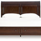 Trellington - Brown - Queen Sleigh Storage Bed