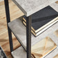 Lazabon - Gray / Black - Home Office Desk - Double-Shelf Pedestal