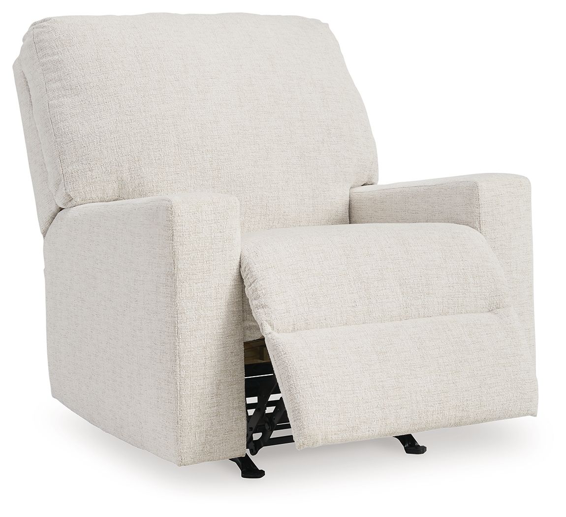 Rannis - Snow - Rocker Recliner - Fabric