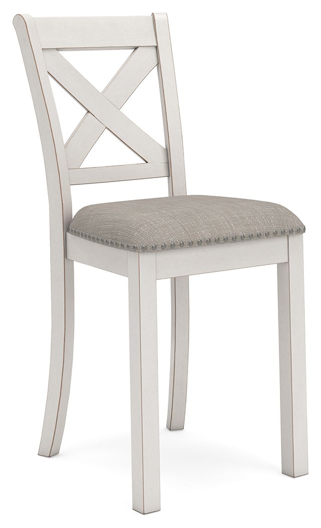 Robbinsdale - Upholstered Barstool (Set of 2) - Antique White - Fraser Furniture & Mattresses