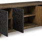 Rosswain - Warm Brown - Extra Large TV Stand