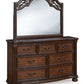 Lavinton - Brown - Dresser And Mirror