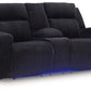 Forest Lake - Power Reclining Loveseat With Console / Adj Headrest