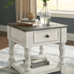 Havalance - White / Gray - Square End Table