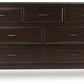 Vanmore - Dark Brown - Dresser