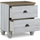 Haven Bay - Brown / Beige - Two Drawer Night Stand