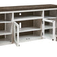 Havalance - Brown / Beige - Extra Large TV Stand - 4 Doors