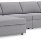 Modmax - L-Shaped Sectional - Granite