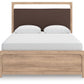 Kinlanni - Queen Upholstered Panel Bed - Tan