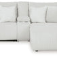 Top Tier - Alloy - 3-Piece Reclining Sectional Sofa With Raf Chaise - Fabric