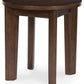 Korestone 2 - Dark Brown - Round End Table