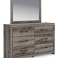 Graystorm - Brown Gray - Dresser And Mirror