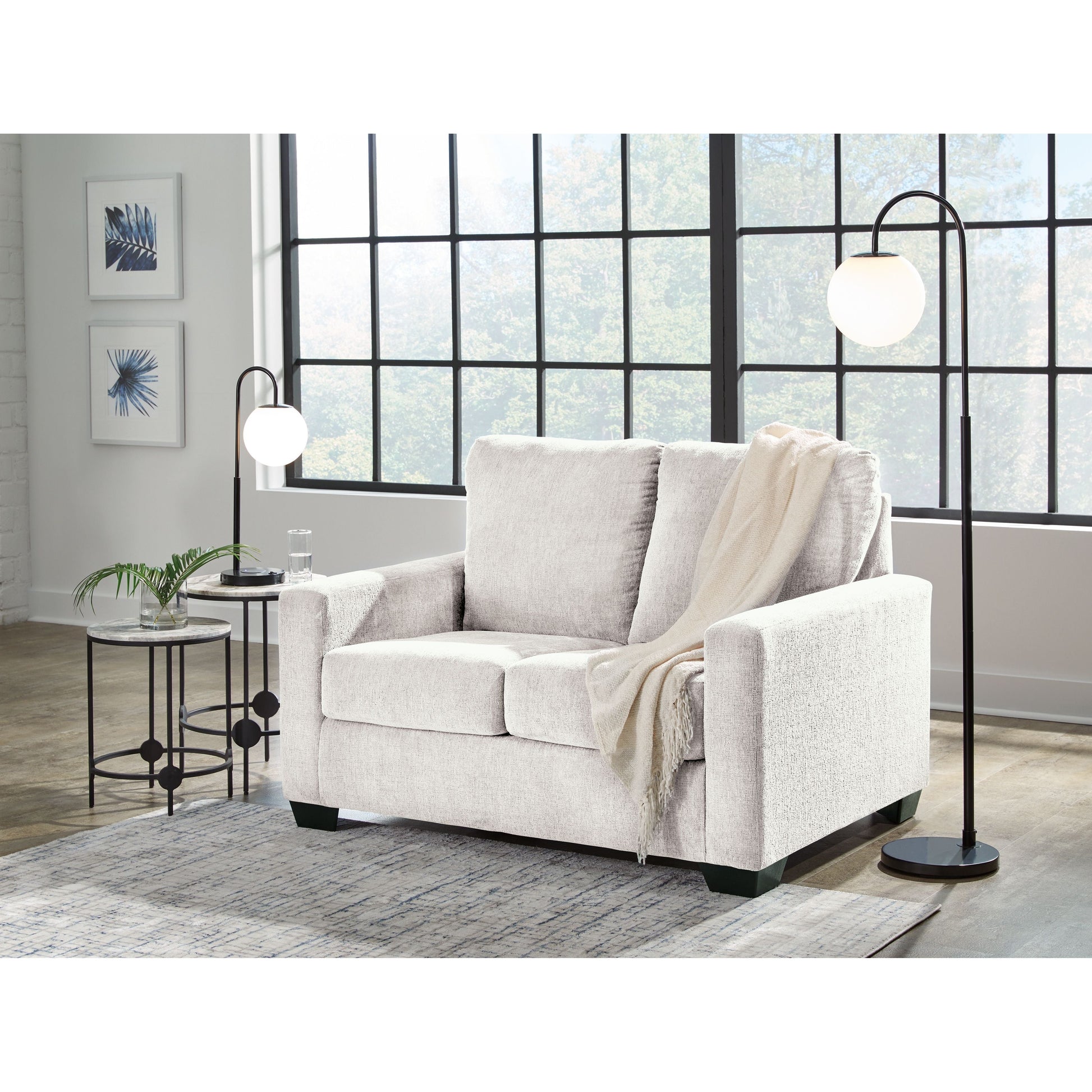 Rannis - Snow - Twin Sofa Sleeper - Fabric