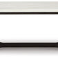 Fostead - White / Espresso - Rectangular Cocktail Table