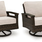Monterey Point - Swivel Lounge Chair (Set of 2) - Dark Brown