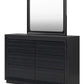 Londer - Black - Dresser And Mirror