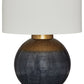 Adara - Blue / Gold Finish - Metal Table Lamp