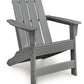 Cove Beach - Adirondack Chair - Gray