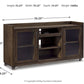 Starmore - XL TV Stand w/Fireplace Option - Brown