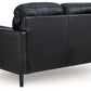 Bryceview - Onyx - Loveseat - Leather Match