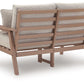 Grover Beach - Loveseat With Cushion - Driftwood