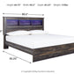 Drystan - Panel Bookcase Bed