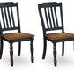 Clorazi - Dining Room Side Chair (Set of 2) - Black / Brown - Fraser Furniture & Mattresses