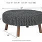 Jassmyn - Charcoal - Oversized Accent Ottoman