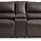 Boxmere - Dbl Power Reclining Loveseat with Console - Storm