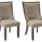 Tyler Creek - Black / Grayish Brown - Dining UPH Side Chair (Set of 2) - Framed Back