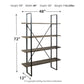 Gilesgrove - Black / Gray - Bookcase