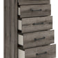 Graystorm - Brown Gray - Five Drawer Chest